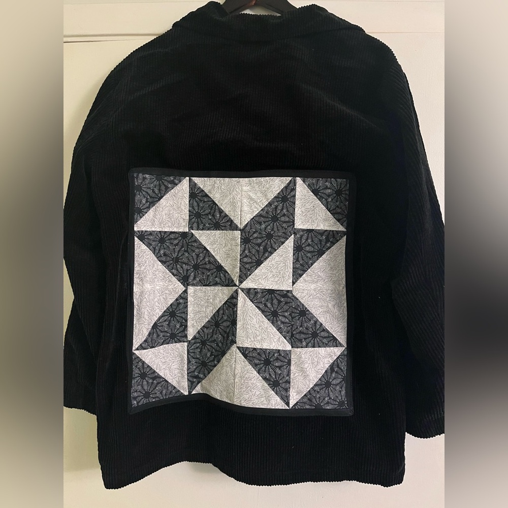 April Cornell Black Floral Jacket